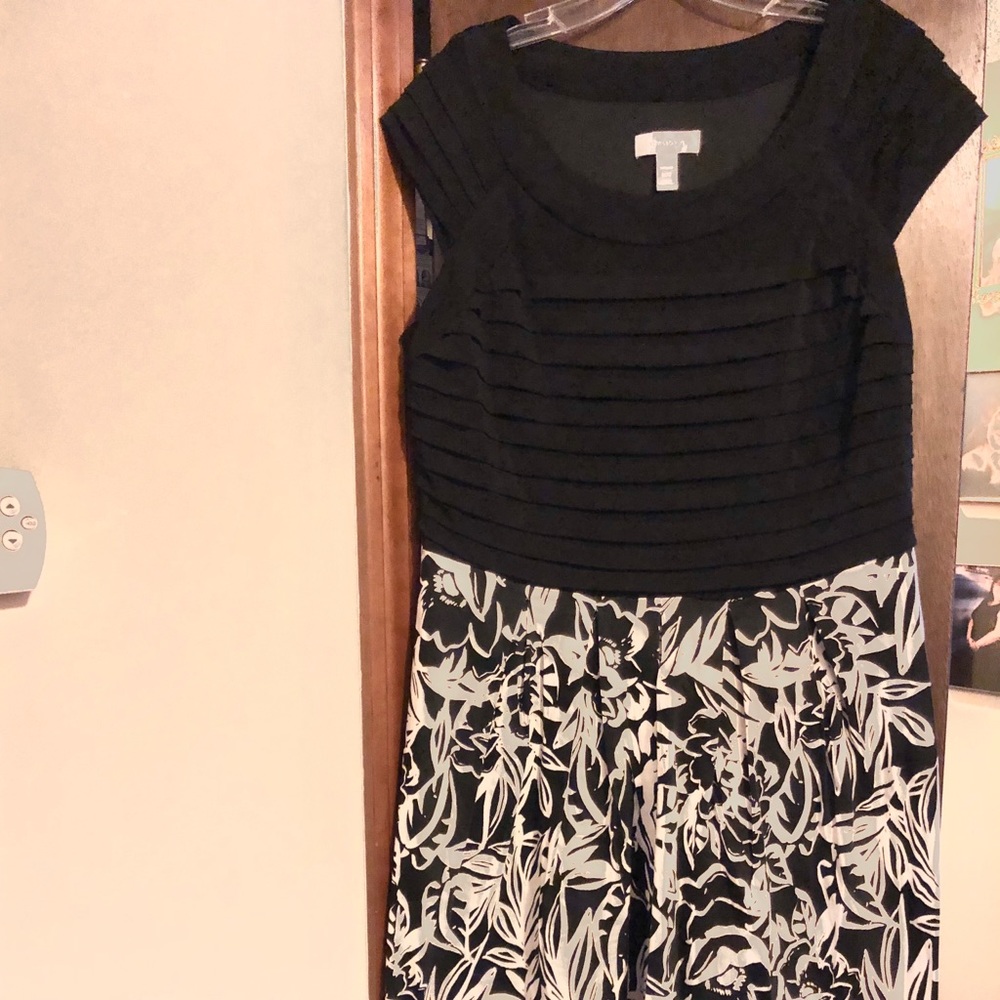 Black & White Floral Dress